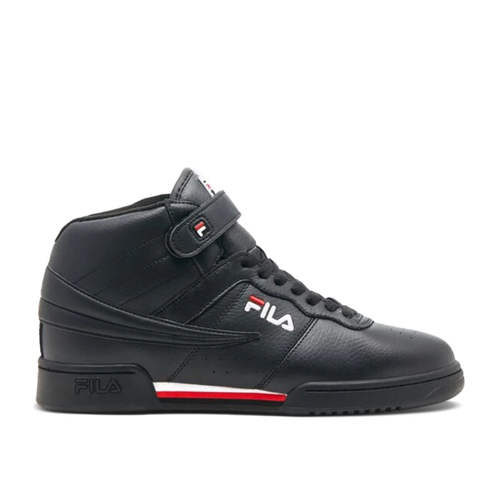 New Fila Men's Black and Red High-Top Sneakers F-13